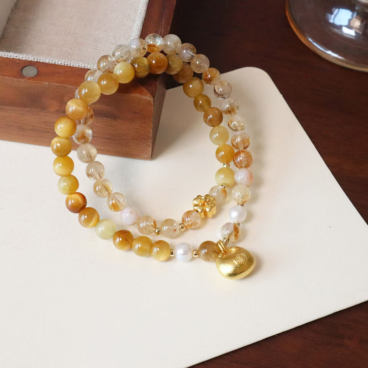 Golden Healer & Tiger’s Eye Double Wrap