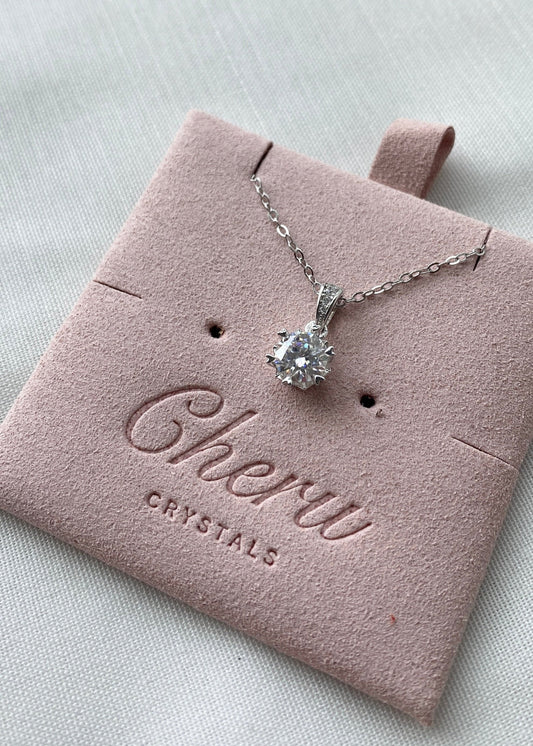 Sparks 1CT Moissanite Snowflake Necklace AU750