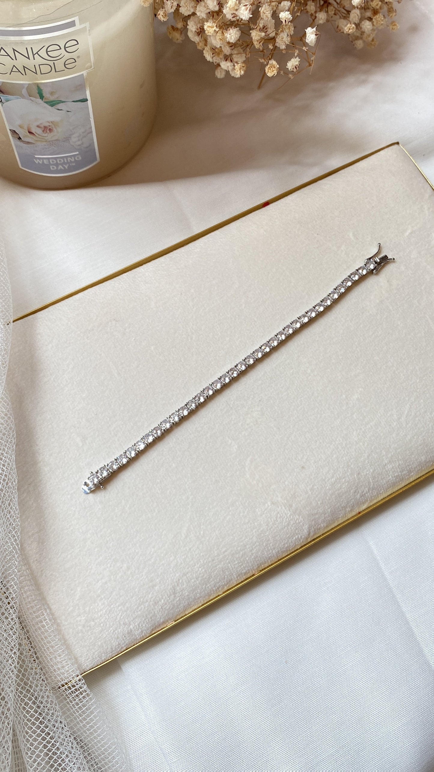 HOT 🔥 S925 4mm Tennis Bracelet in Silver (15cm & Below)